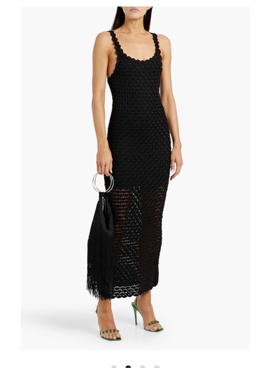 Alice + Olivia Dresses & Skirts - Bray Scallop Crochet Maxi Dress -